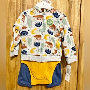 Carters little bear hoodie set